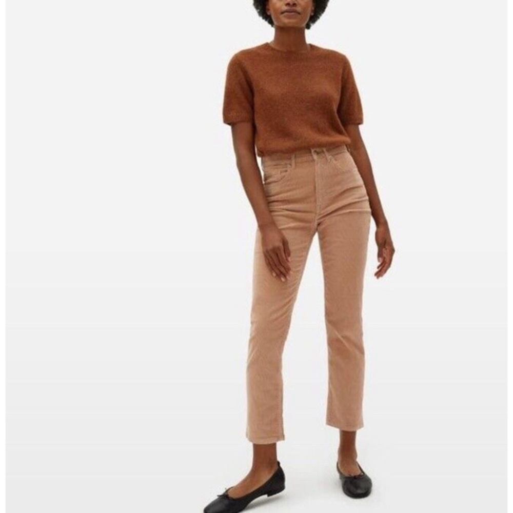 Everlane Baby Cord Cheeky Crop Rose Pink Corduroy Blush Pants Womens Size 27